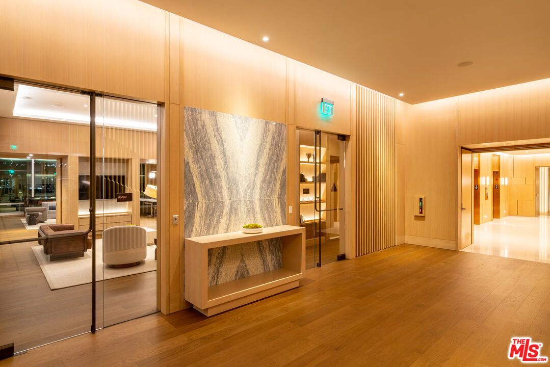 Interior, Recessed Lighting, Wood Texture Flooring, Wooden Walls