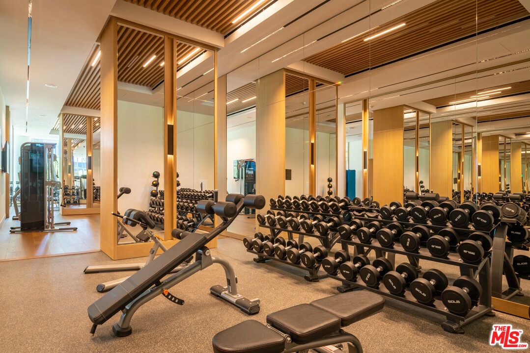 Fitness Equipment, Gym, Interior, Recessed Lighting