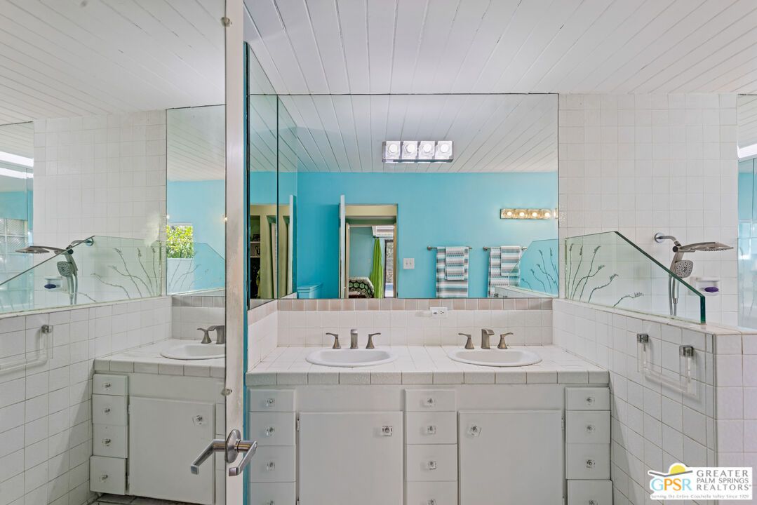 Bathroom, Dual Sink Vanities, Glass Shower, Interior, Tile Countertops