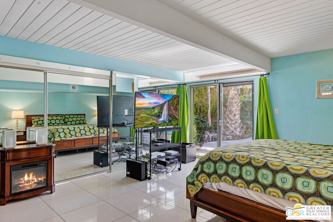 Bedroom, Fireplace, Interior