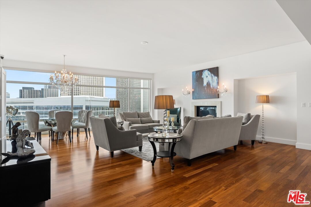 Chandelier, Dining room, Fireplace, Interior, Living room, Wood Texture Flooring