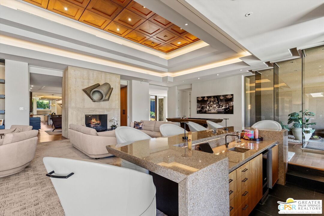 Fireplace, Interior, Living room, Recessed Lighting