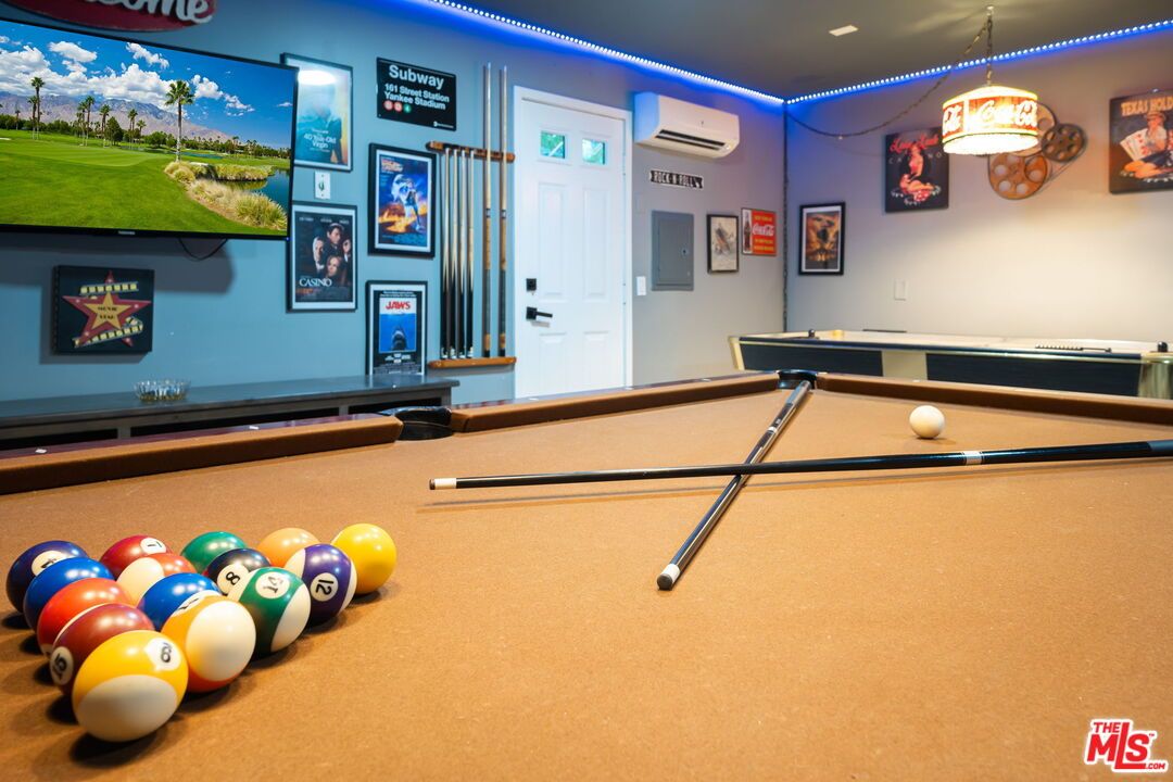 Billiard Table, Game Room, Interior, Pendant Lights, Recessed Lighting