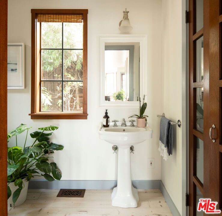 Bathroom, Interior, Wood Texture Flooring