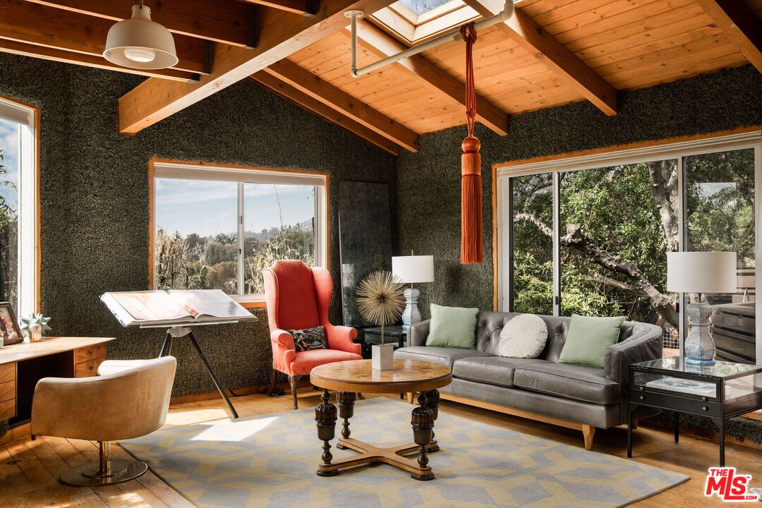 Home Office, Interior, Wooden Beams, Wooden Ceilings, Wood Texture Flooring