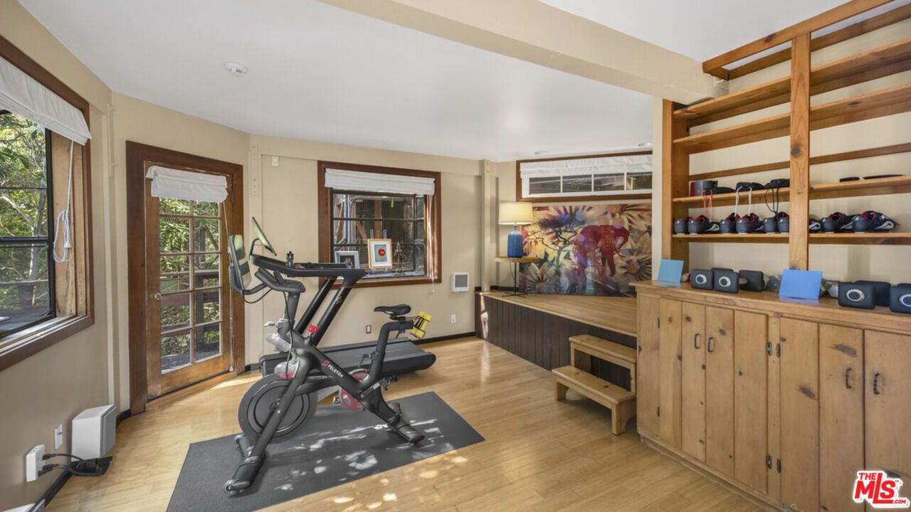 Fitness Equipment, Interior, Wood Texture Flooring