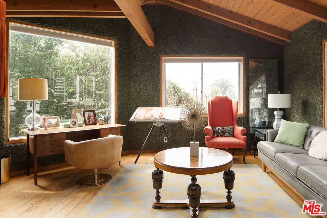 Home Office, Interior, Wooden Beams, Wooden Ceilings, Wood Texture Flooring