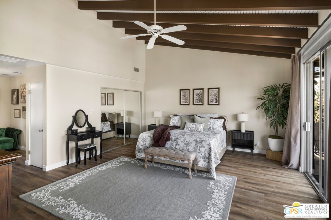 Bedroom, Interior, Wooden Beams, Wood Texture Flooring