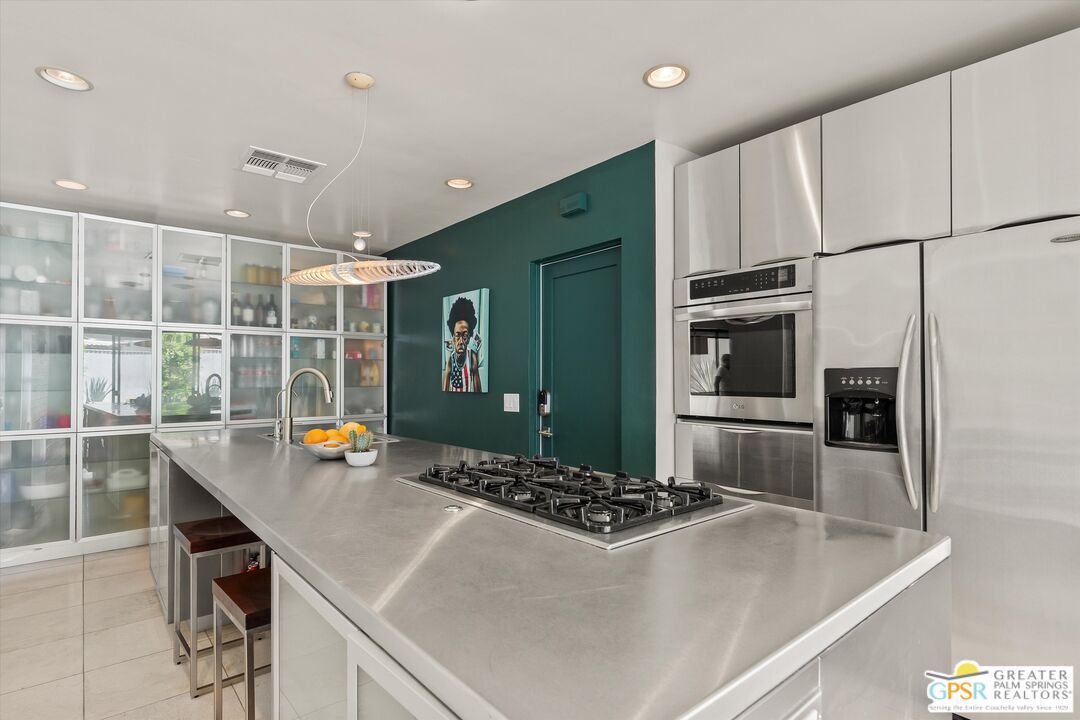 Interior, Kitchen, Pendant Lights, Recessed Lighting, Stainless Steel Appliances