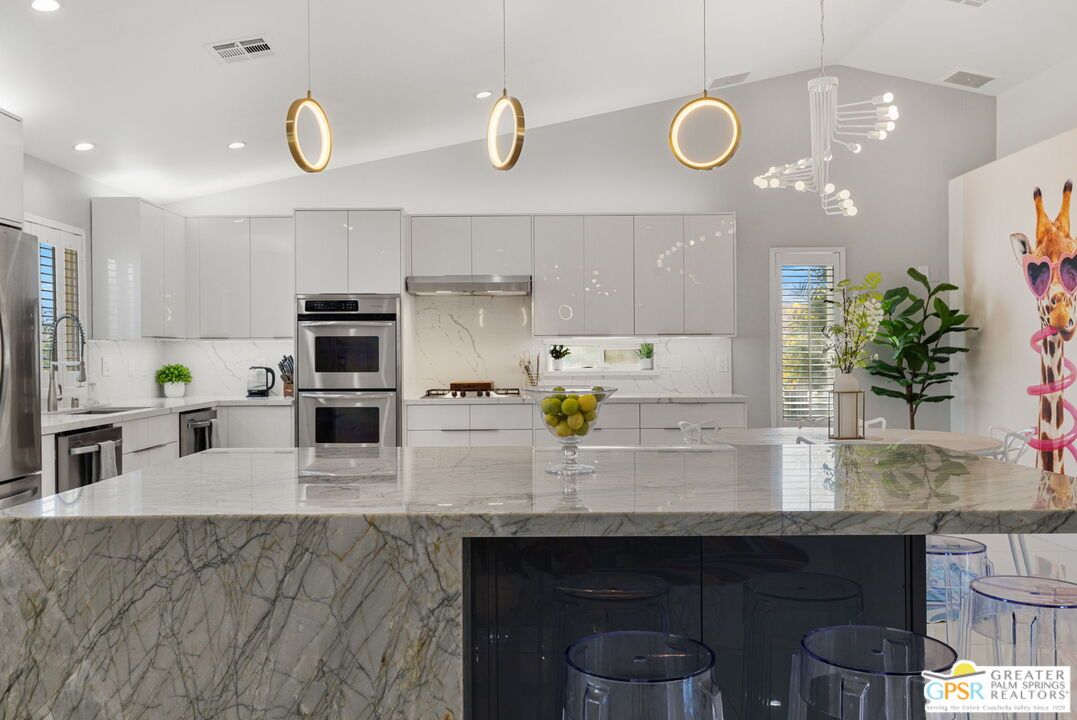 Interior, Kitchen, Pendant Lights, Recessed Lighting, Stainless Steel Appliances