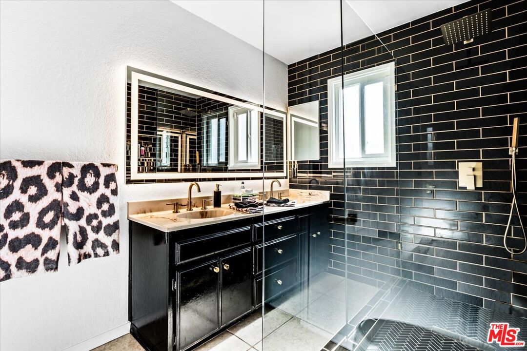 Bathroom, Dual Sink Vanities, Glass Shower, Interior