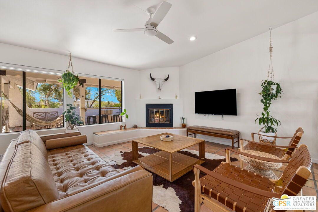 Dining room, Fireplace, Interior, Living room, Recessed Lighting