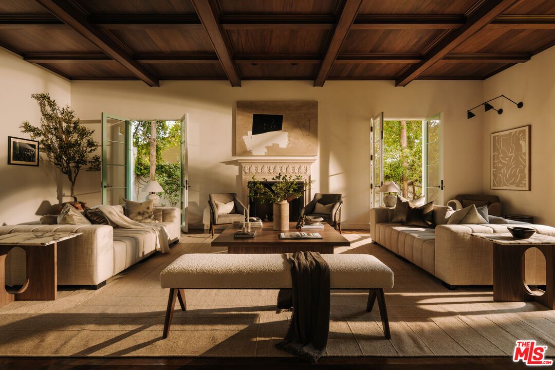 Fireplace, Interior, Living room, Wooden Beams, Wooden Ceilings, Wood Texture Flooring