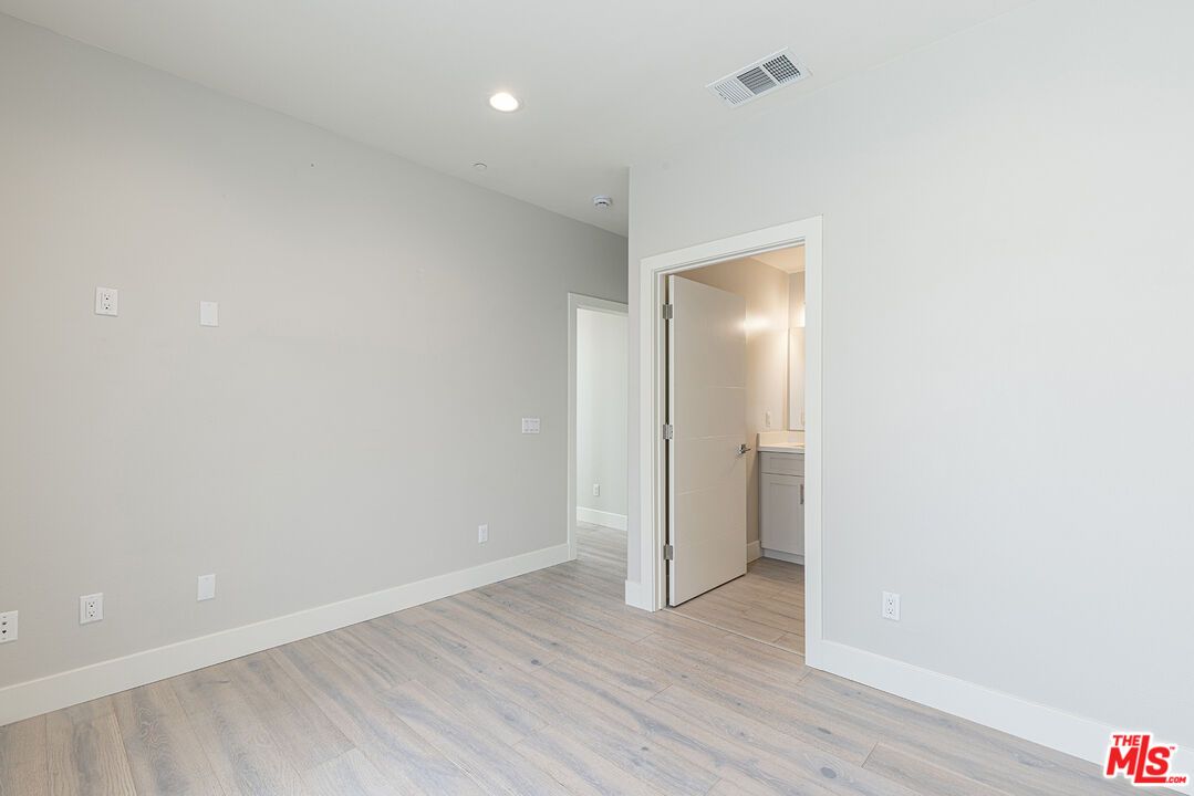 Bathroom, Empty room, Interior, Recessed Lighting, Wood Texture Flooring