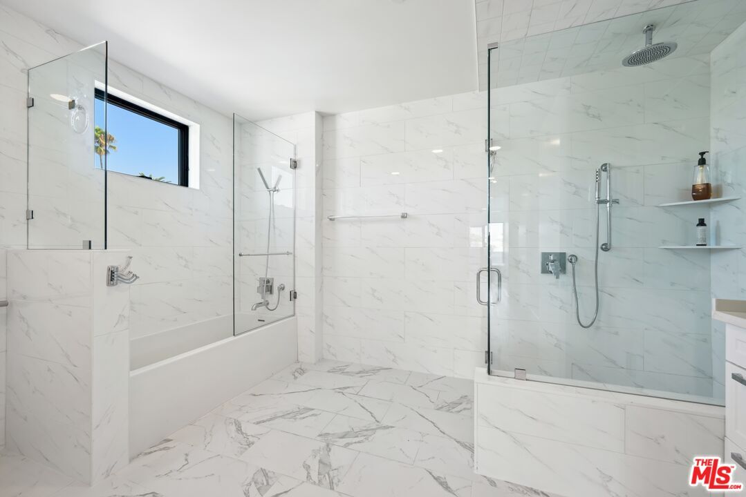 Bathroom, Glass Shower, Interior, Marble, Marble Walls