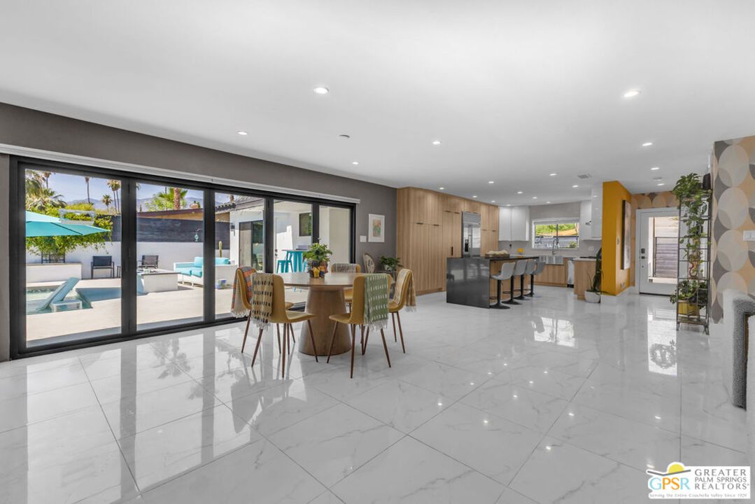 Dining room, Interior, Kitchen, Marble, Recessed Lighting, Water