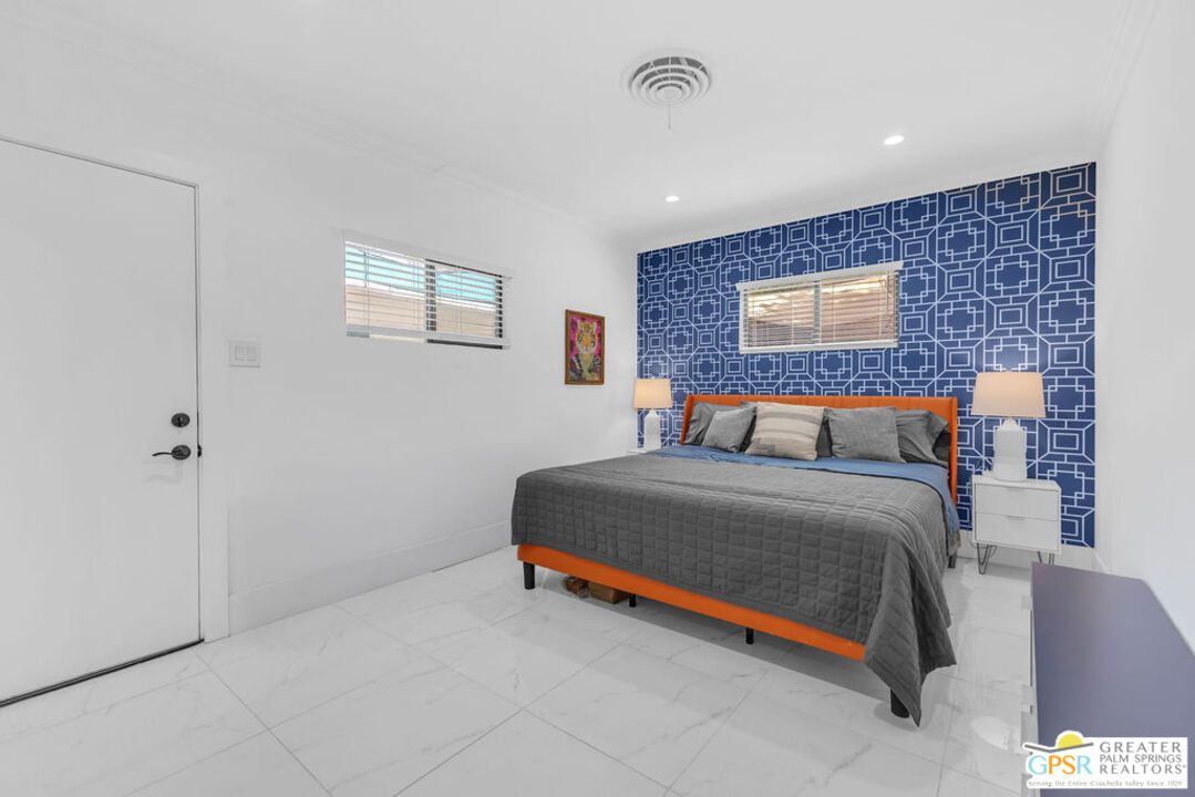 Bedroom, Interior, Marble, Recessed Lighting