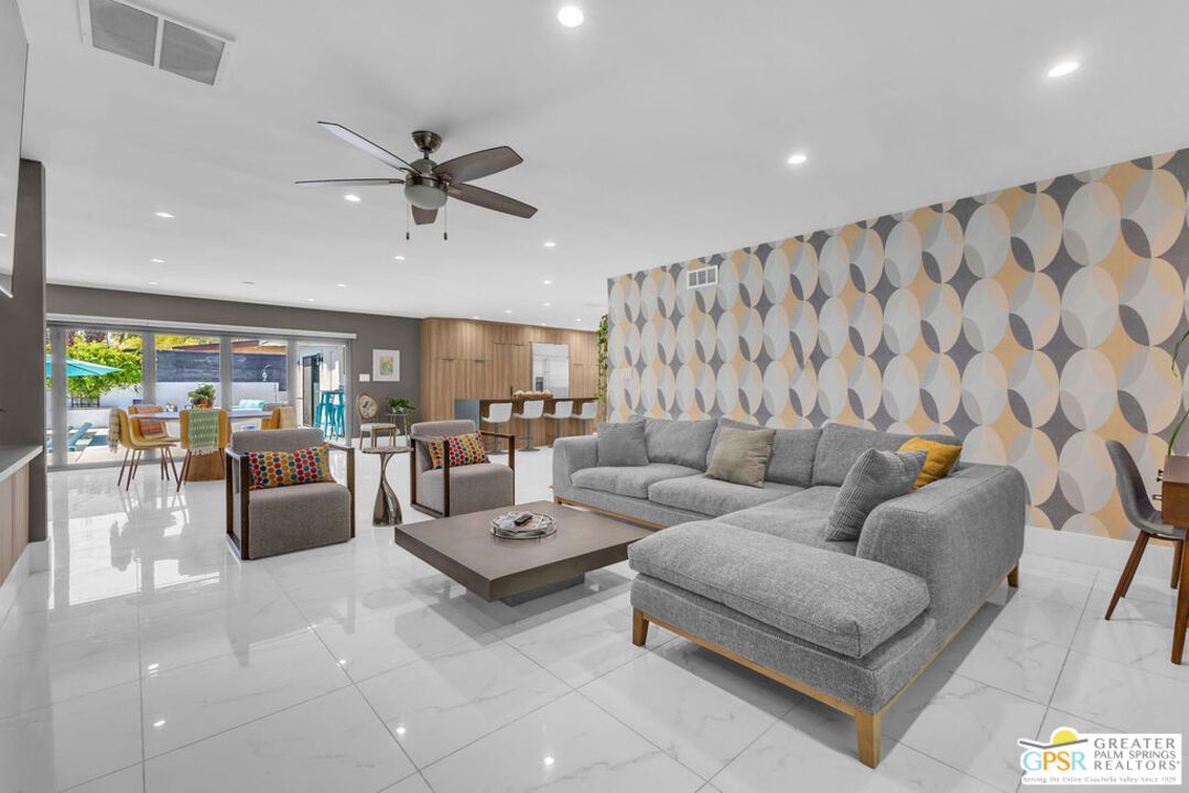 Dining room, Interior, Kitchen, Living room, Marble, Recessed Lighting