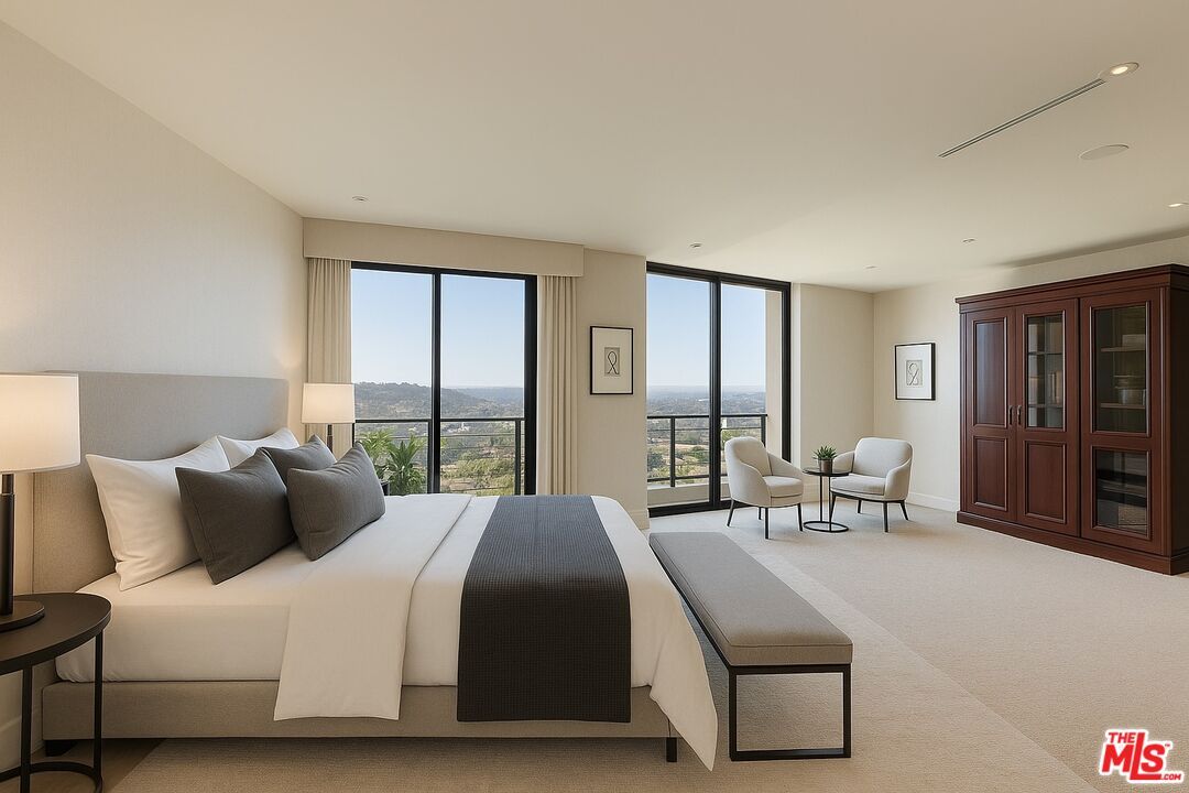 Bedroom, Interior, Recessed Lighting