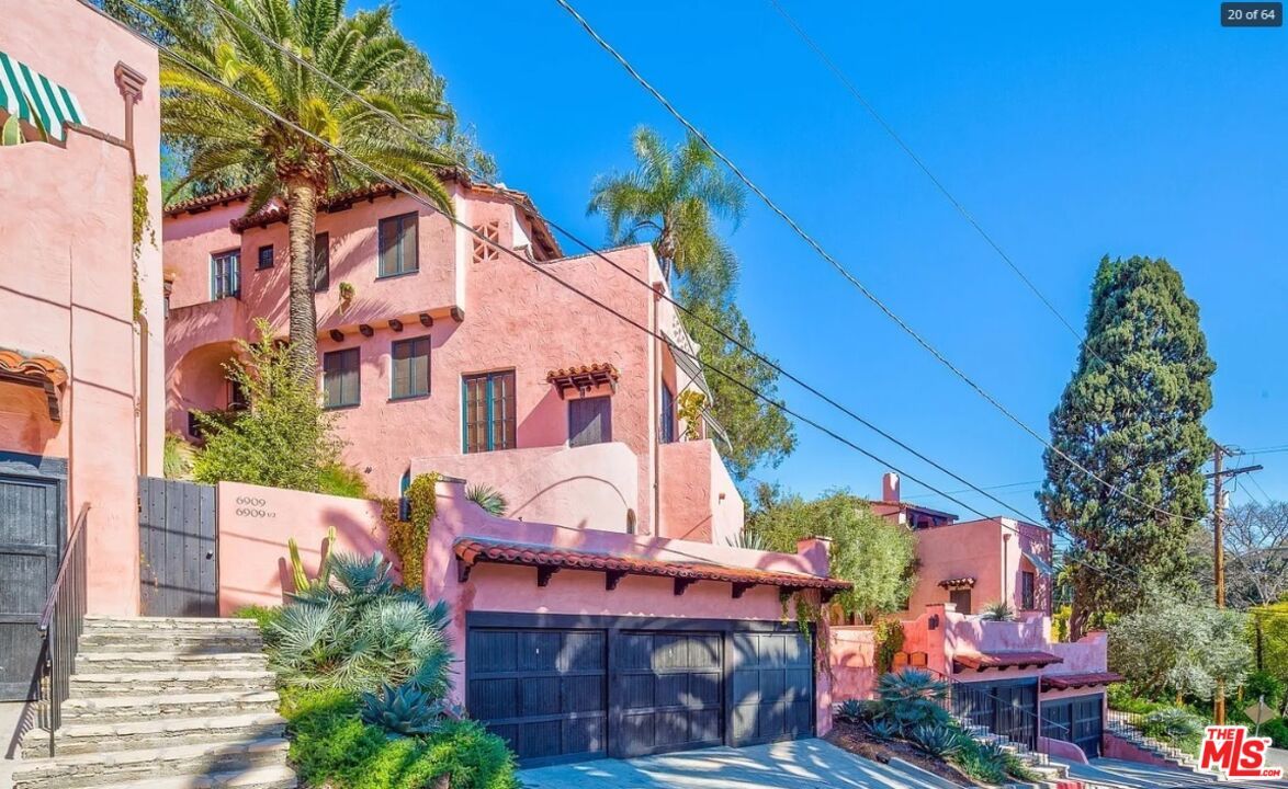 Attached, Exterior, Facade, Spanish Mediterranean