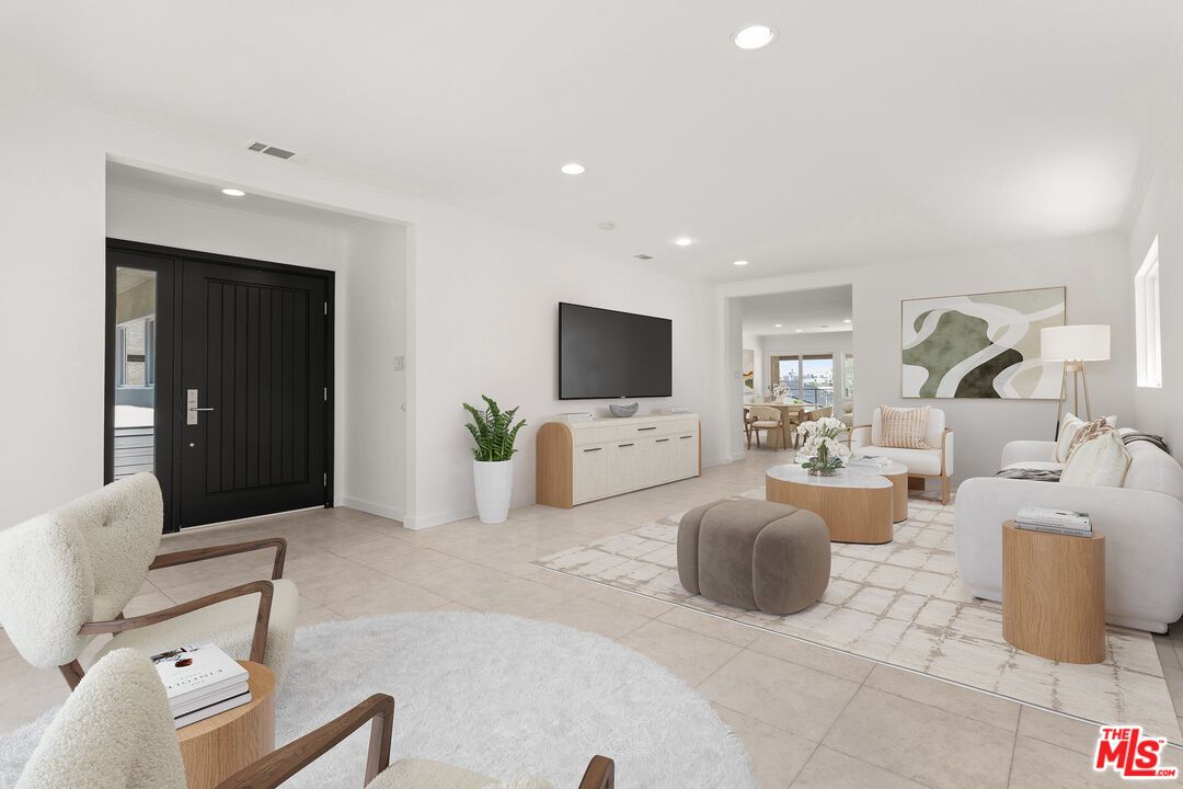 Interior, Living room, Recessed Lighting