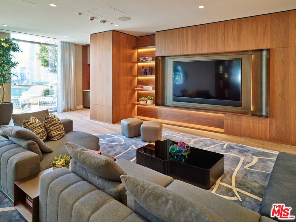 Interior, Living room, Recessed Lighting, Wooden Walls