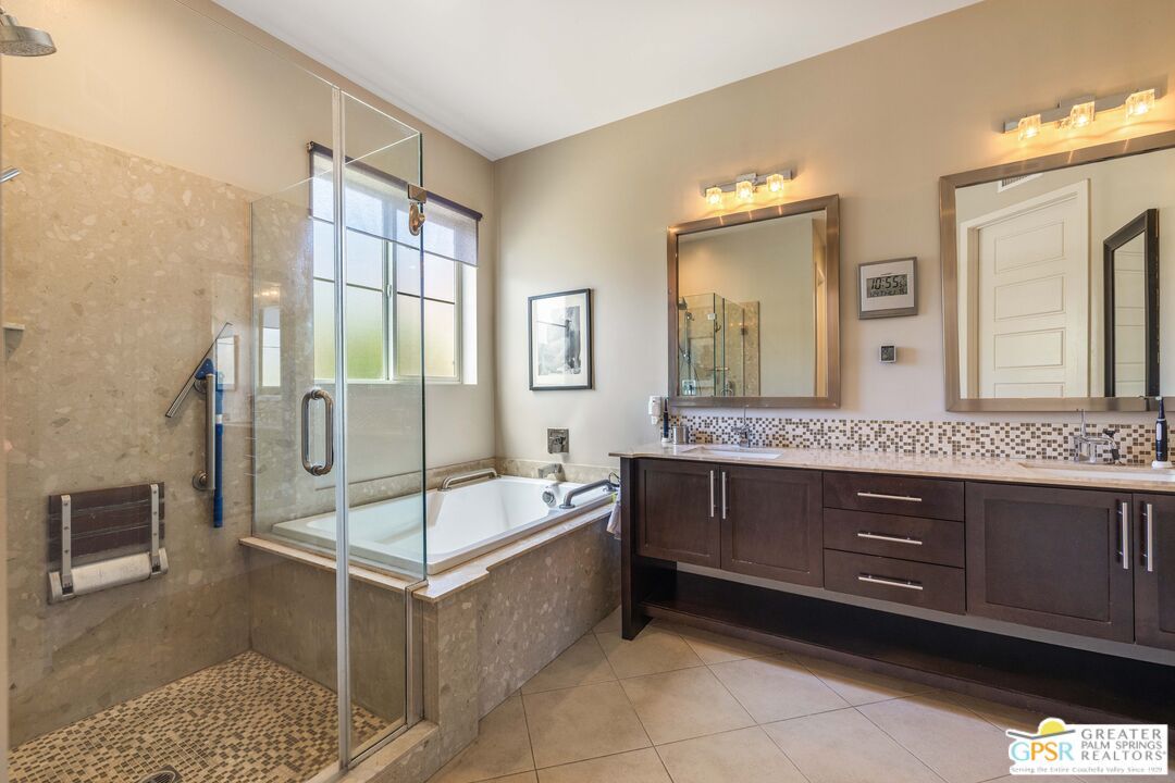 Bathroom, Dual Sink Vanities, Glass Shower, Interior