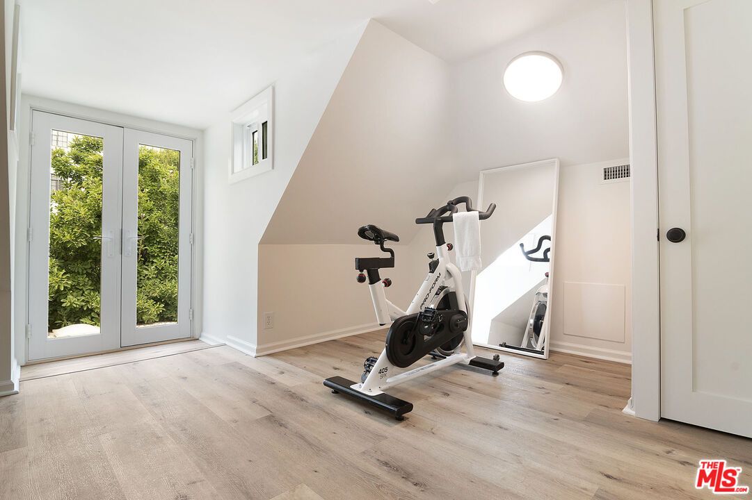 Fitness Equipment, Interior, Wood Texture Flooring