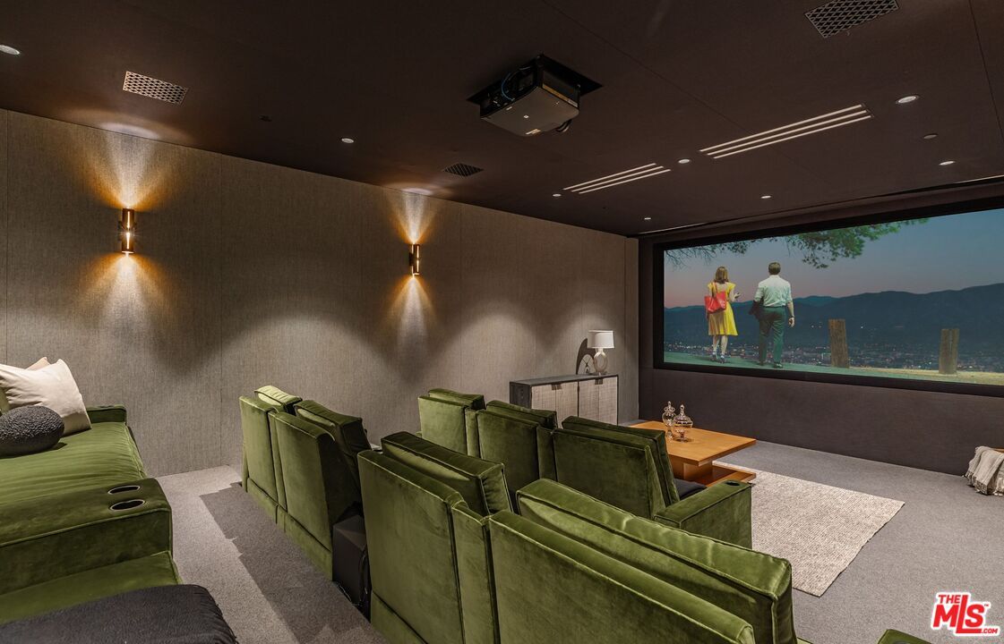 Home Theatre Room, Interior, Projection Screen, Recessed Lighting, Theatre Room