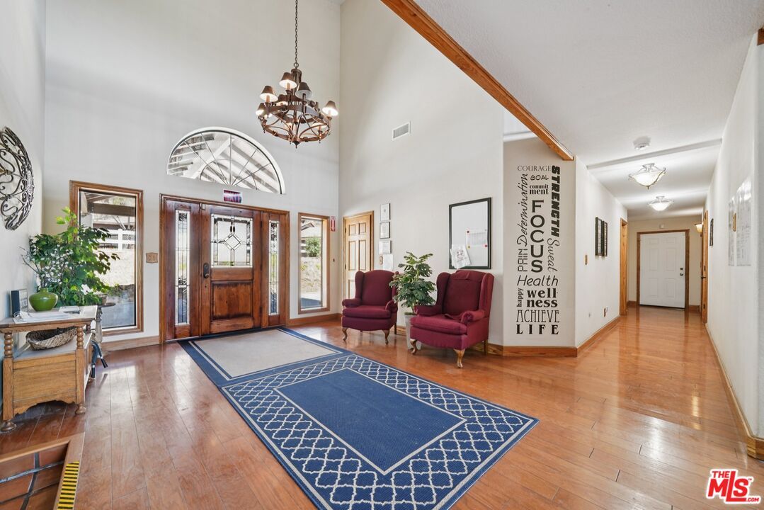 Chandelier, Interior, Wood Texture Flooring