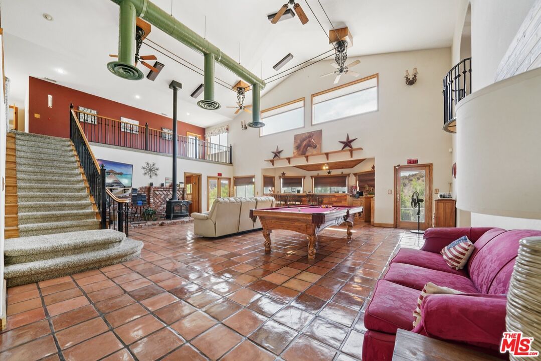 Billiard Table, Game Room, Interior, Pendant Lights, Recessed Lighting