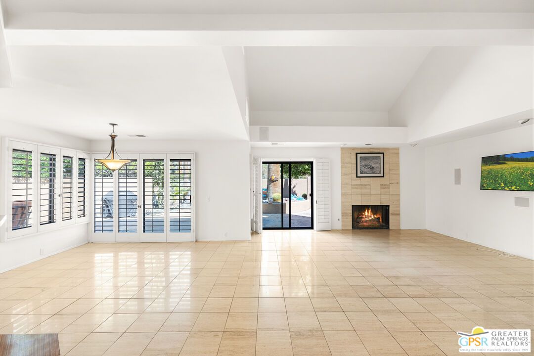 Empty room, Fireplace, Interior, Pendant Lights