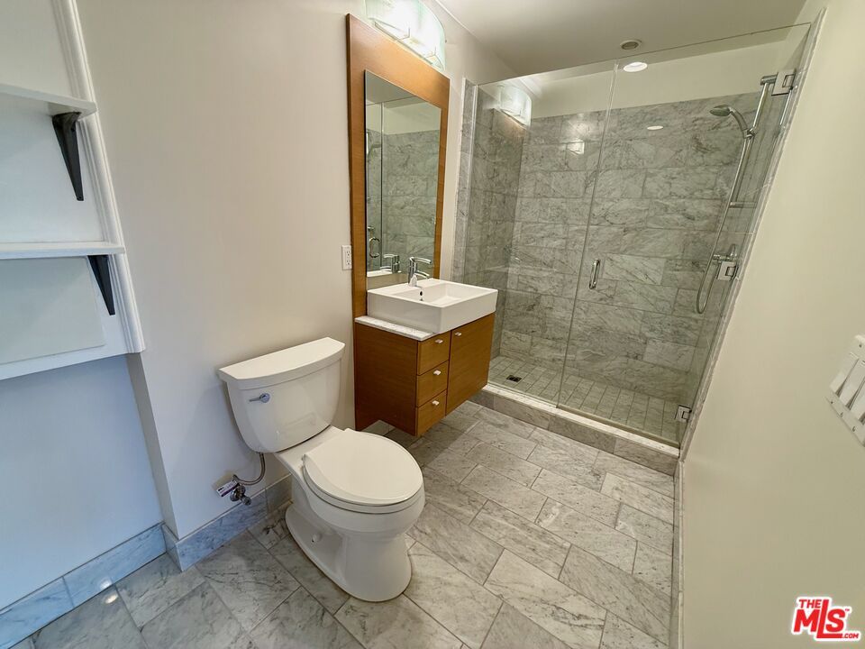 Bathroom, Glass Shower, Interior, Marble, Recessed Lighting