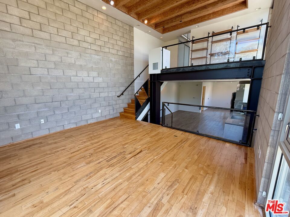 Interior, Recessed Lighting, Stone Walls, Wood Texture Flooring