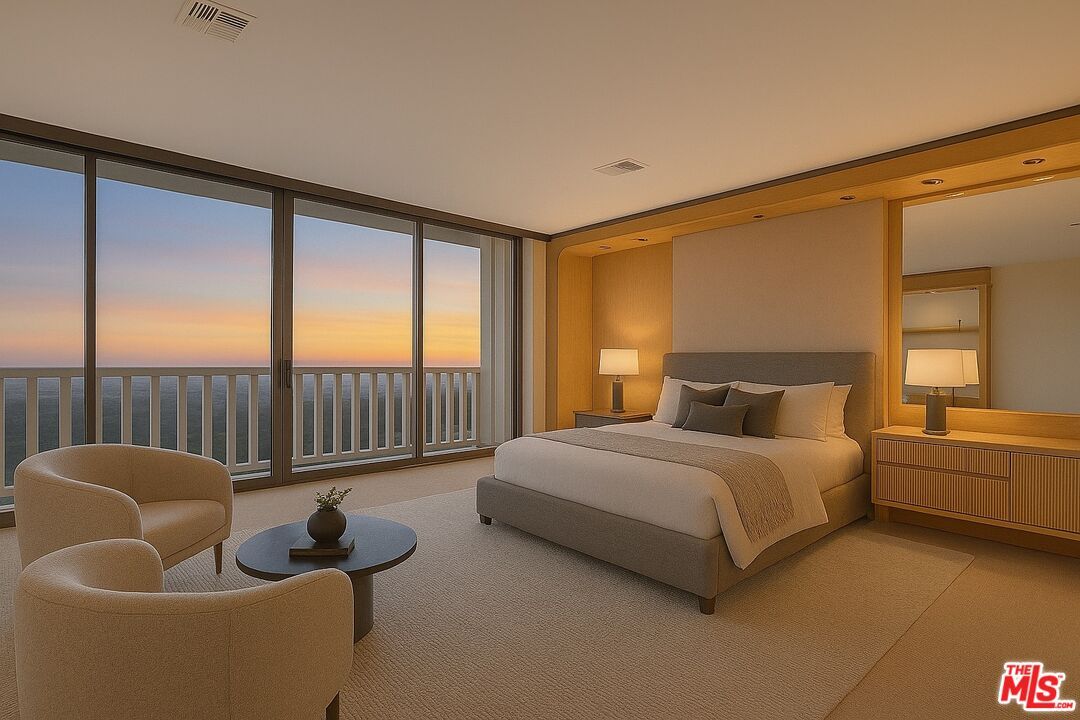 Bedroom, Interior, Recessed Lighting, Water