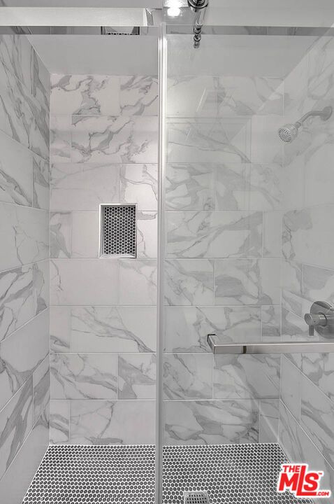 Bathroom, Glass Shower, Interior, Marble Walls