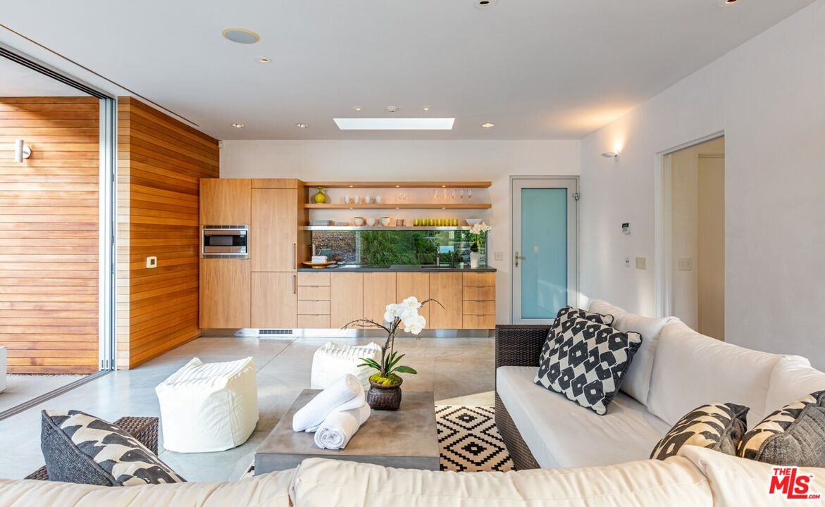 Interior, Living room, Recessed Lighting, Wooden Walls