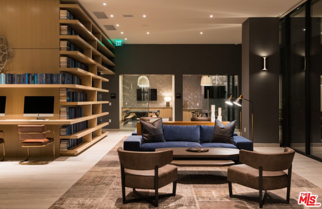 Home Office, Interior, Living room, Recessed Lighting, Wood Texture Flooring