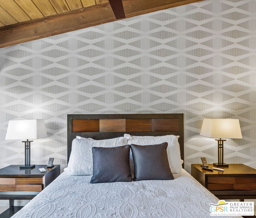 Bedroom, Interior, Wooden Beams