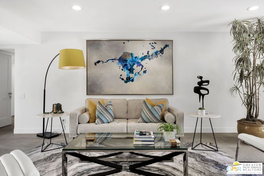 Interior, Living room, Recessed Lighting