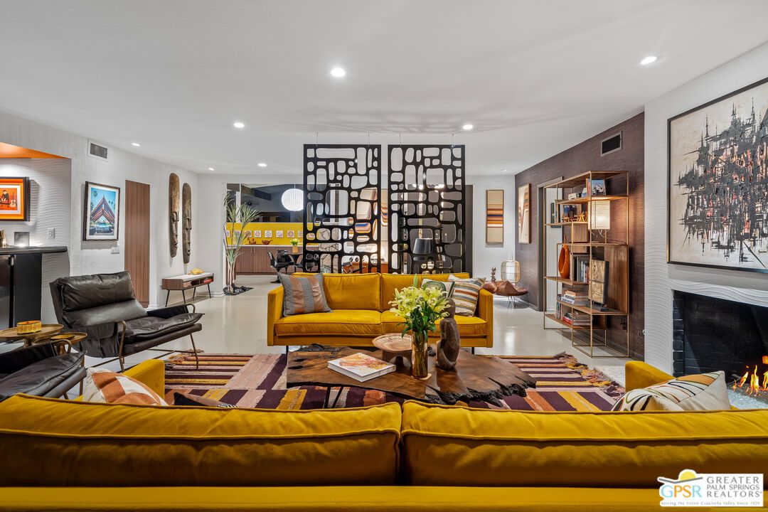 Fireplace, Interior, Living room, Recessed Lighting