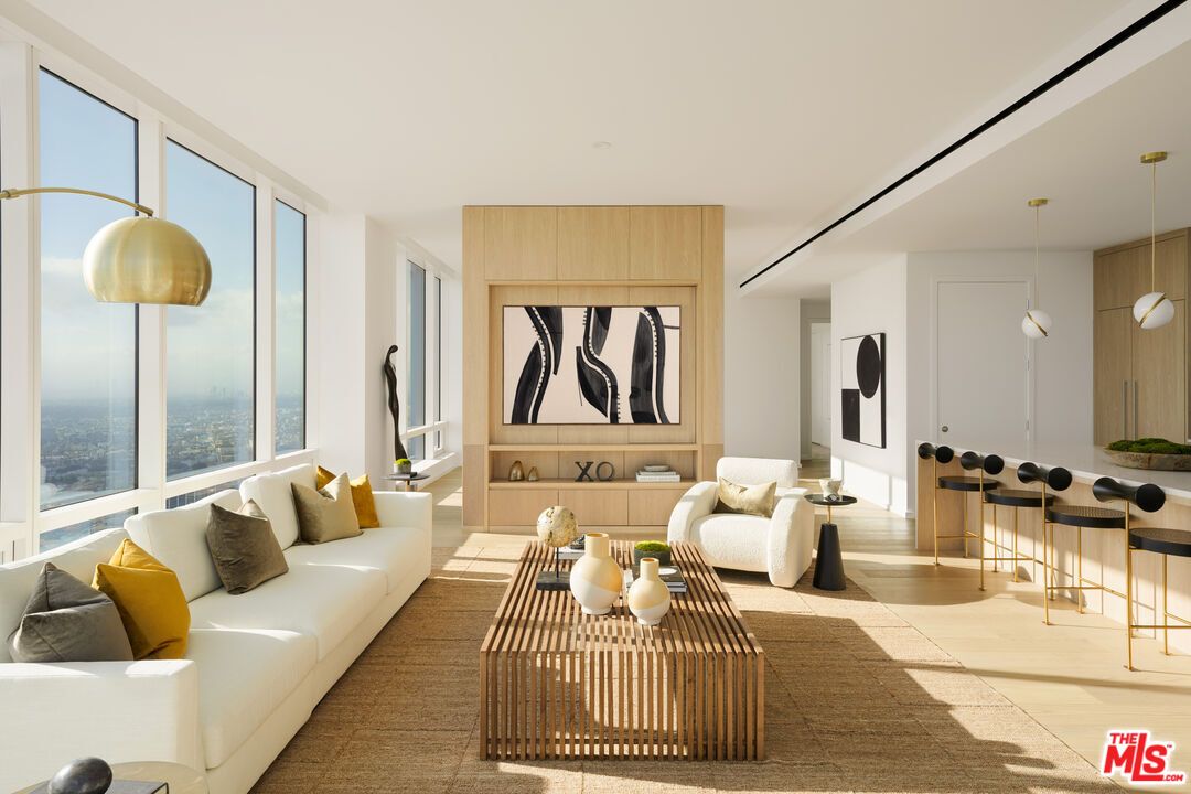 Interior, Living room, Pendant Lights, Wood Texture Flooring