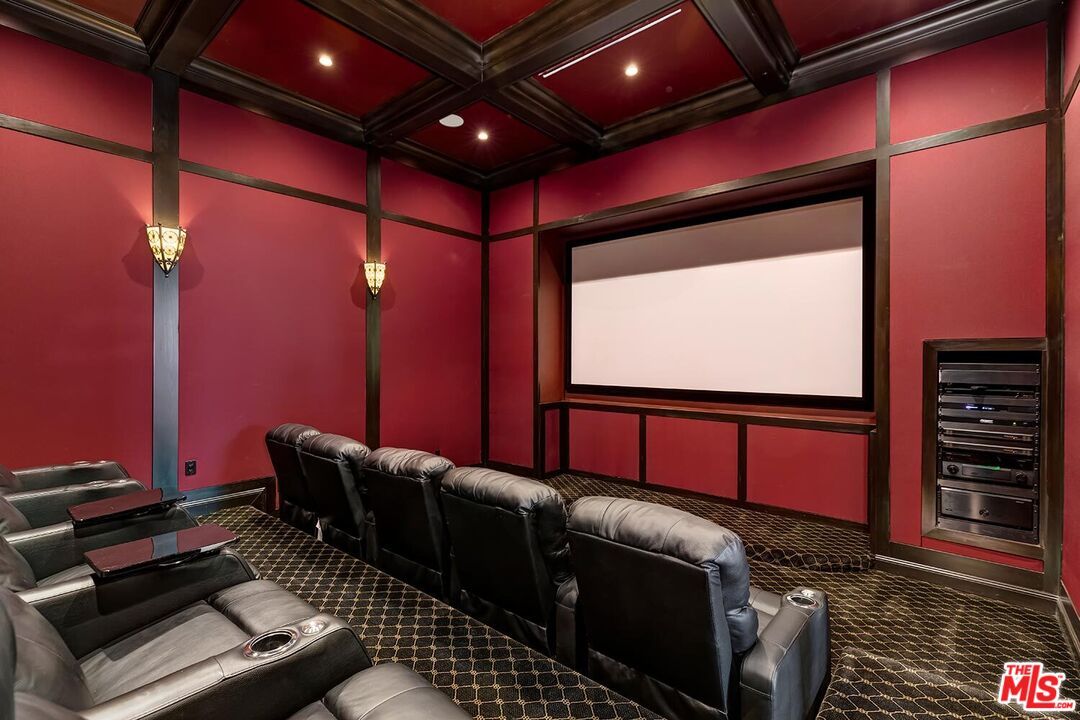 Home Theatre Room, Interior, Projection Screen, Recessed Lighting, Theatre Room