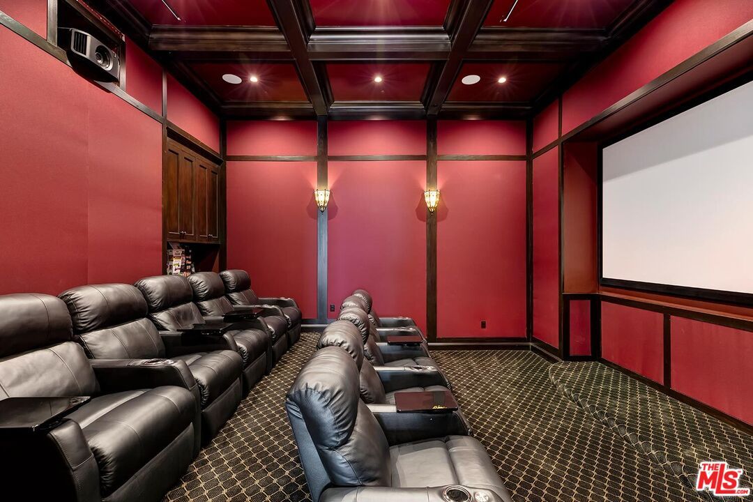 Home Theatre Room, Interior, Projection Screen, Recessed Lighting, Theatre Room