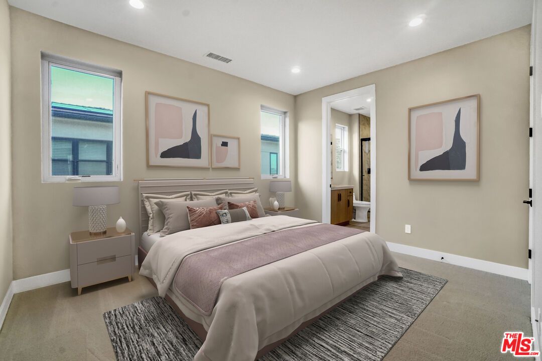 Bedroom, Interior, Recessed Lighting