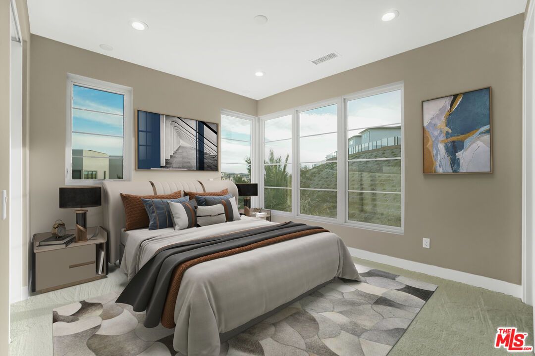 Bedroom, Interior, Recessed Lighting