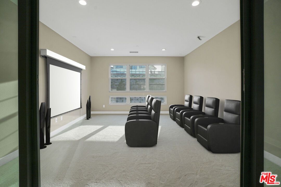 Home Theatre Room, Interior, Projection Screen, Recessed Lighting, Theatre Room