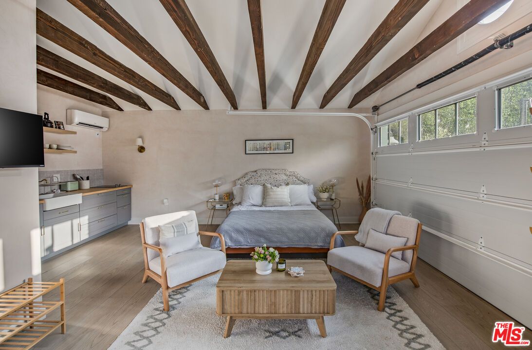 Bedroom, Interior, Wooden Beams, Wood Texture Flooring