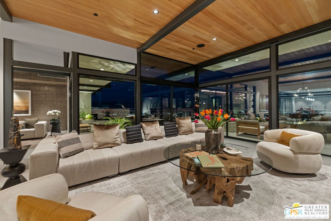 Interior, Living room, Recessed Lighting, Wooden Ceilings