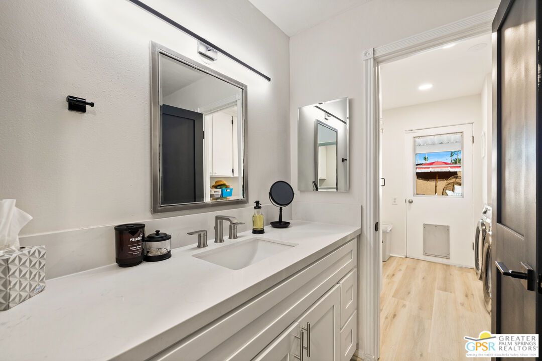 Bathroom, Interior, Recessed Lighting, Wood Texture Flooring